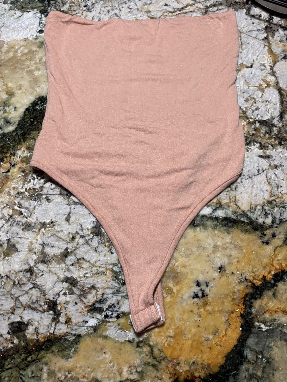 Women’s naked wardrobe Blush Pink Ribbed One-Piece Bodysuit